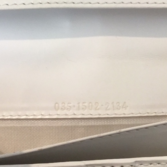 Authentic Vintage Jackie O Gucci White Long Wallet - Picture 8 of 14